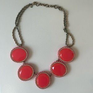 Hot pink statement necklace